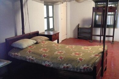 Blowing some warmth into our bedroom and bath. Before and After pictures of the bedroom with balcony