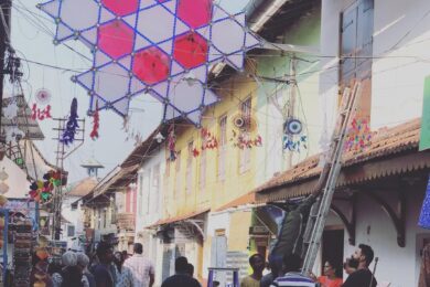 Celebrating the Holiday Season !Synagogue Lane, Jew Street, Mattancherry