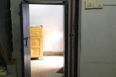 Creating a private bath with modern facilities at @a.b.salemhouse ~Before and After pictures