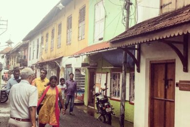 We are located on the old Synagogue Lane leading up to the 450 year old Paradesi Jew