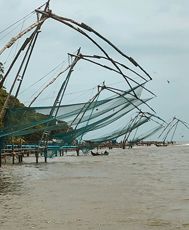 Chinese fishing nets in Fort Kochi
